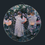 Carnation, Lily, Lily, Rose (John Singer Sargent) Dartboard<br><div class="desc">This design features a painting by the American impressionist artist John Singer Sargent (1856–1925). It shows two small girls dressed in white who are lighting paper lanterns as the night begins to fall. The children are in a beautiful garden strewn with green foliage, pink roses, yellow carnations and tall white...</div>
