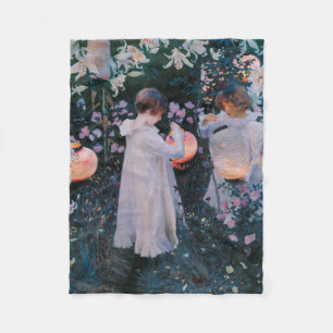Carnation, Lily, Lily, Rose (John Singer Sargent) Fleece Blanket