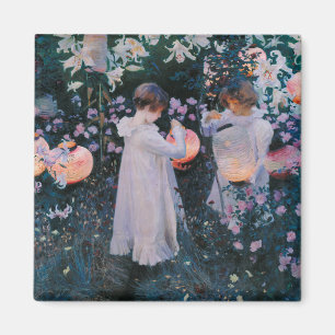 Carnation, Lily, Lily, Rose (John Singer Sargent) Magnet