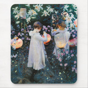 Carnation, Lily, Lily, Rose - John Singer Sargent Mouse Mat