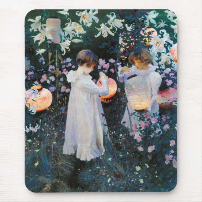 Carnation, Lily, Lily, Rose - John Singer Sargent Mouse Mat (Front)