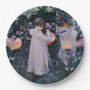 Carnation, Lily, Lily, Rose (John Singer Sargent) Paper Plate