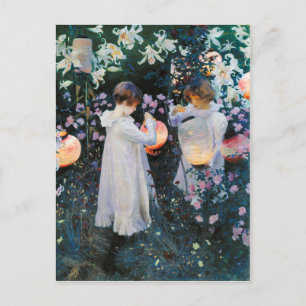 Carnation, Lily, Lily, Rose - John Singer Sargent Postcard