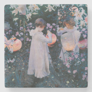 Carnation, Lily, Lily, Rose (John Singer Sargent) Stone Coaster