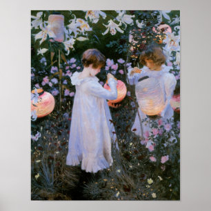 Carnation, Lily, Lily, Rose Poster