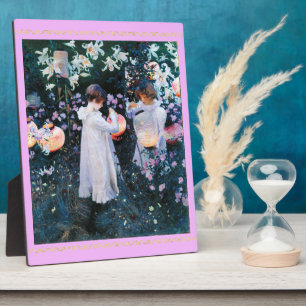Carnation, Lily, Lily, Rose, Sargent Plaque
