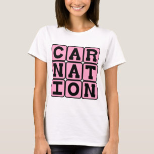 Carnation, Pink Flower T-Shirt