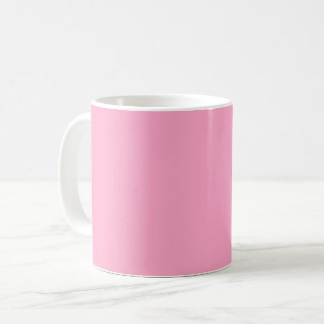 Carnation Pink Solid Colour | Classic | Elegant  Coffee Mug (Front Left)
