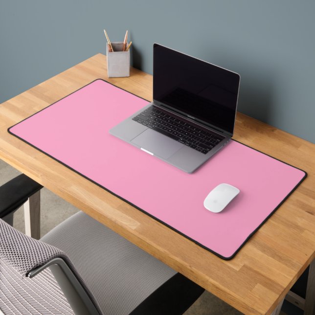 Carnation Pink Solid Colour | Classic | Elegant  Desk Mat (Office 2)