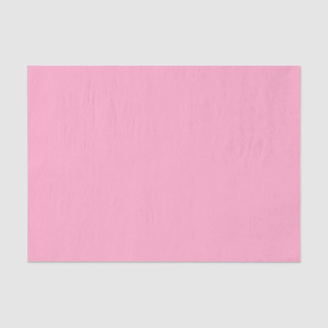 Carnation Pink Solid Colour | Classic | Elegant  Tissue Paper (Front)