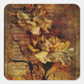 Carnation Rhapsody Square Sticker