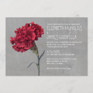 Carnation Wedding Invitations