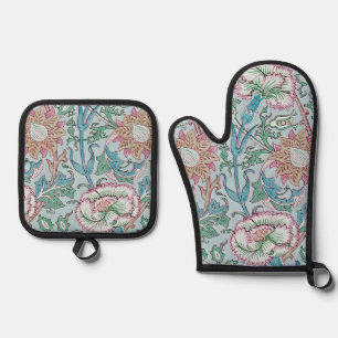 Carnation, William Morris Oven Mitt & Pot Holder Set