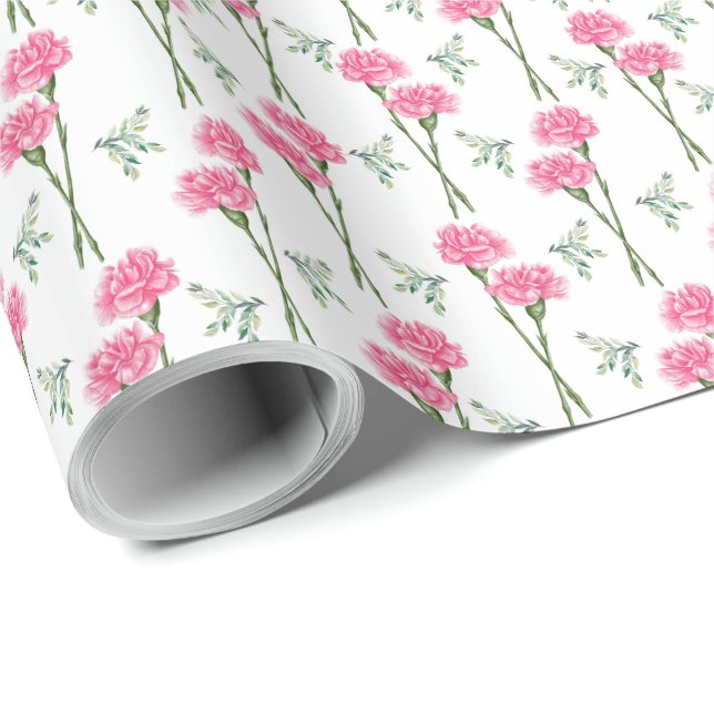 Carnation Wrapping Paper (Roll Corner)