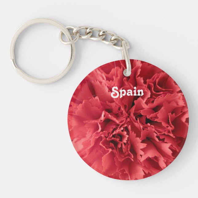 Carnations in Spain Key Ring (Front)