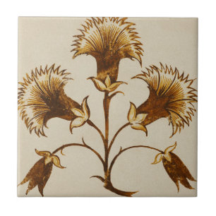 Carnations - William De Morgan Tile