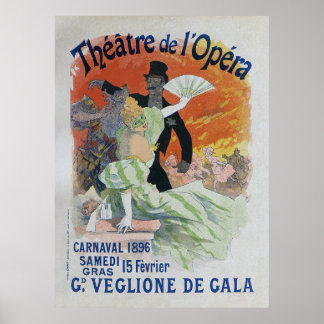 Carnaval, 1896 French Vintage Opera Poster