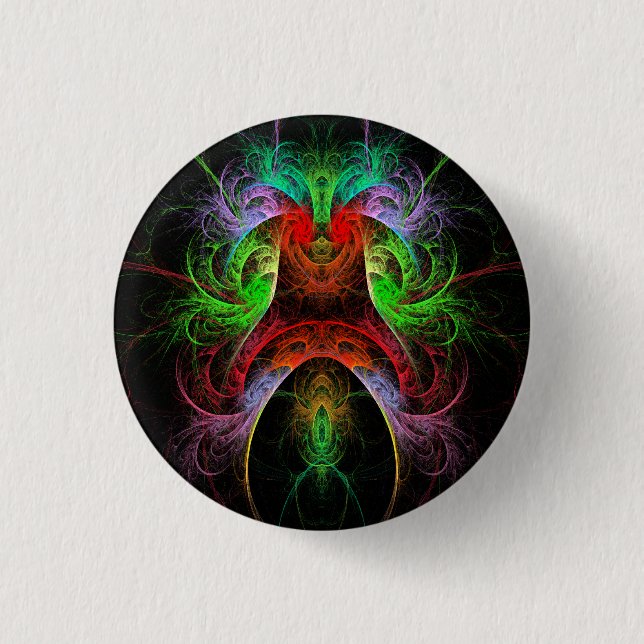 Carnaval Abstract Art Button (round) (Front)