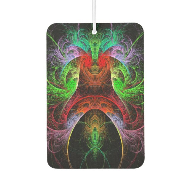 Carnaval Abstract Art Car Air Freshener (Front)
