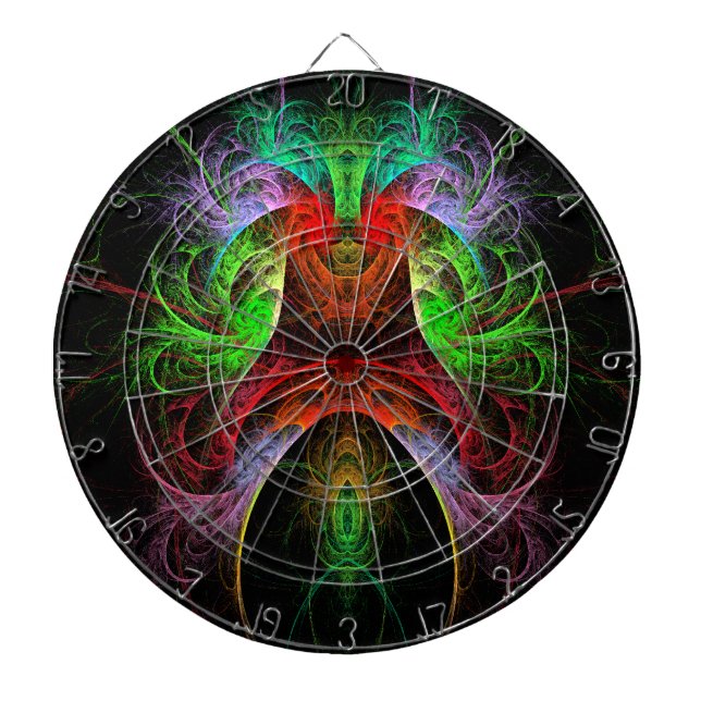 Carnaval Abstract Art Dartboard (Front)