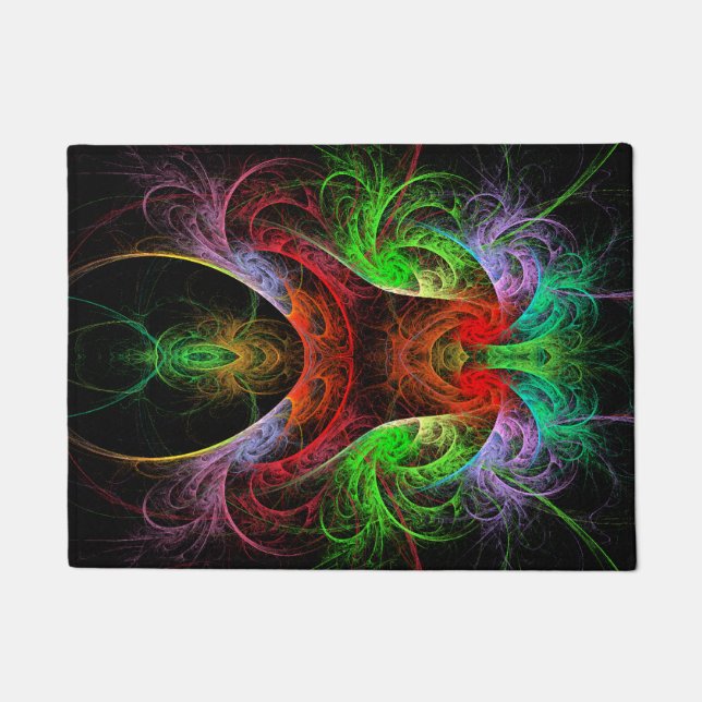 Carnaval Abstract Art Doormat (Front)