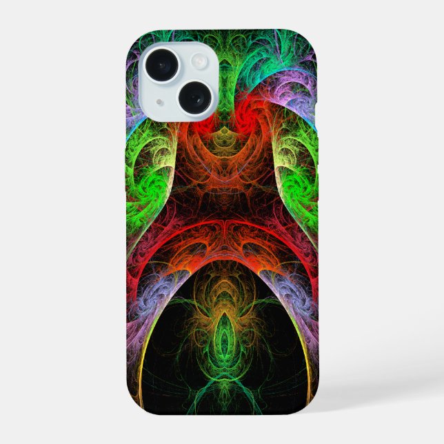 Carnaval Abstract Art iPhone 15 Case (Back)