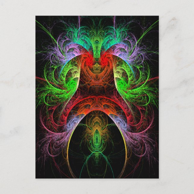 Carnaval Abstract Art Postcard (Front)