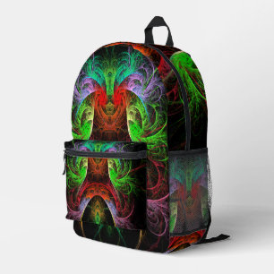 Carnaval Abstract Art Printed Backpack
