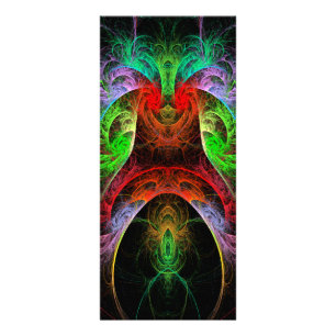 Carnaval Abstract Art Rack Card