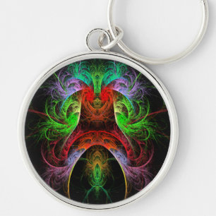 Carnaval Abstract Art Small Key Ring
