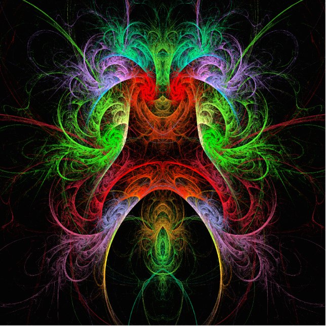 Carnaval Abstract Art Standing Photo Sculpture (Front)