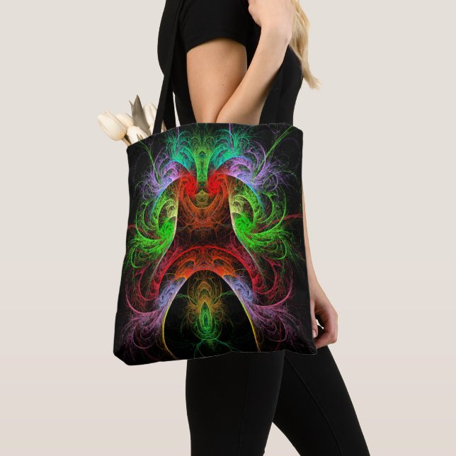 Carnaval Abstract Art Tote Bag (Close Up)
