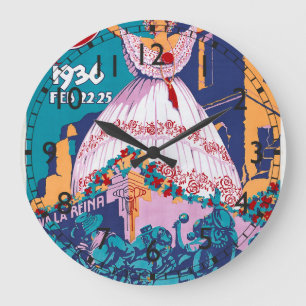 Carnaval de 1936, Feb. 22-25, Panama Large Clock