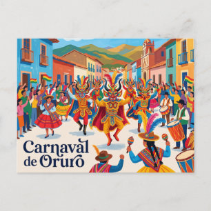 Carnaval de Oruro Bolivia Postcard