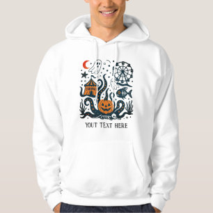 carnaval halloween under water editable hoodie