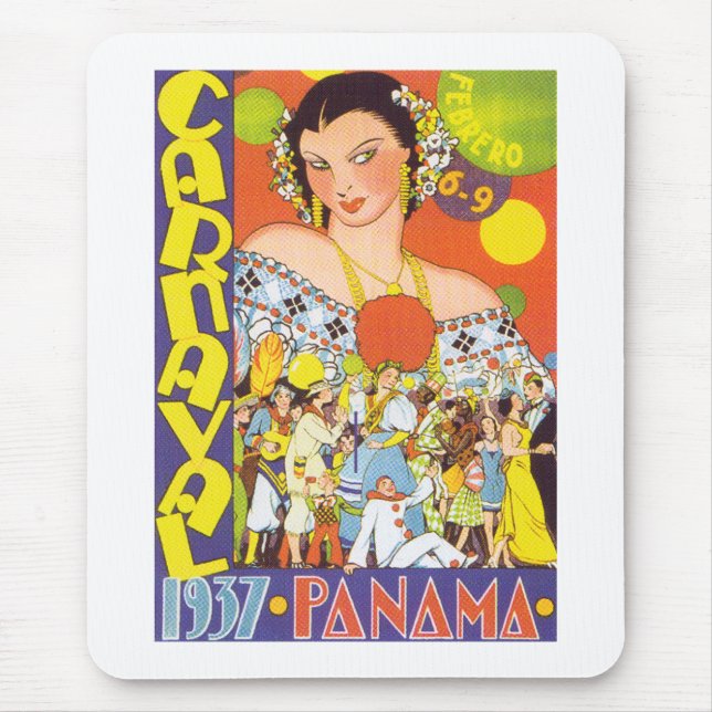 Carnaval in Panama Mouse Mat (Front)