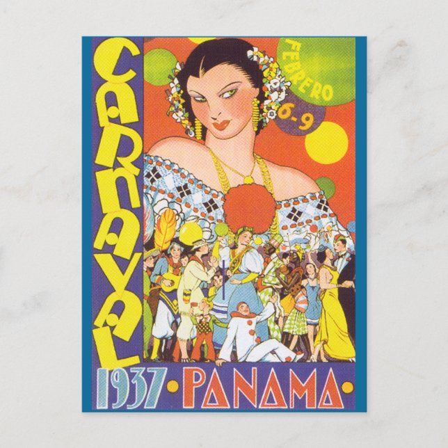 Carnaval in Panama Postcard (Front)