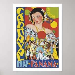 Carnaval in Panama Poster