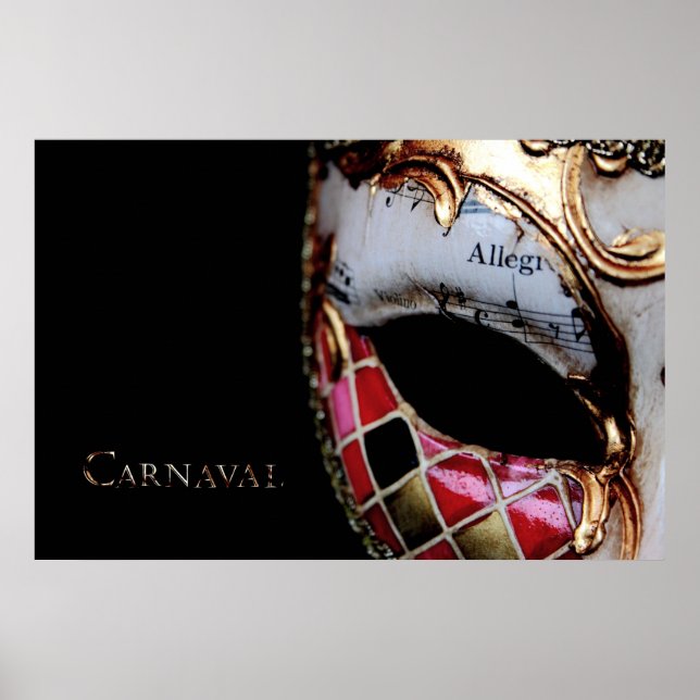 Carnaval - Italy - Mask Poster (Front)