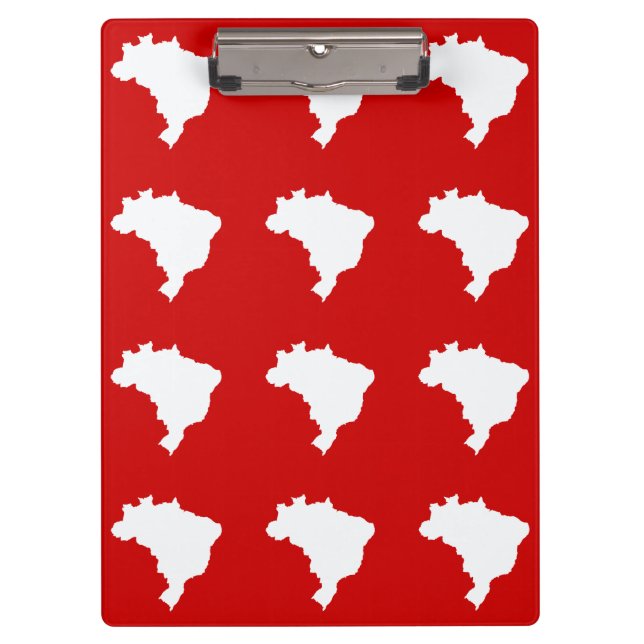 Carnaval Red Festive Brazil at Emporio Moffa Clipboard (Front)