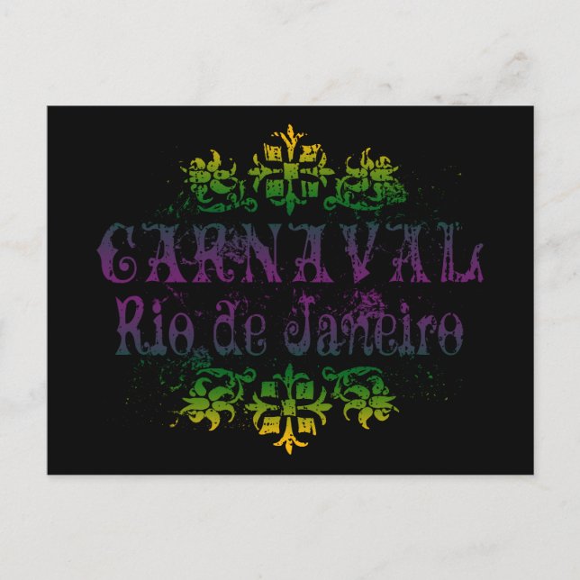 Carnaval Rio de Janeiro Postcard (Front)