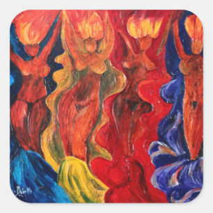 Carnavalesque 2010 square sticker