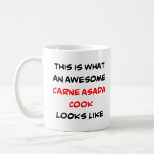 carne asada cook, awesome coffee mug