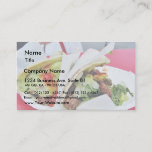 Carne Asada Tacos Guacamole Business Card