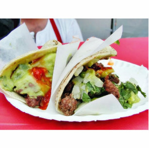 Carne Asada Tacos Guacamole Standing Photo Sculpture