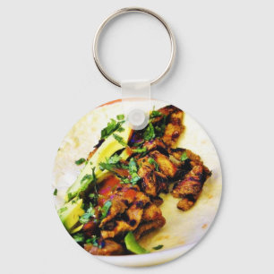 Carne Asada Tacos Key Ring