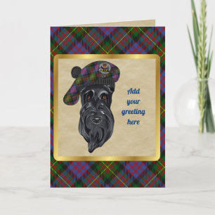 Carnegie Badge & Tartan Personalised Card
