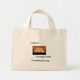 Carnegie Hall Canvas Bag