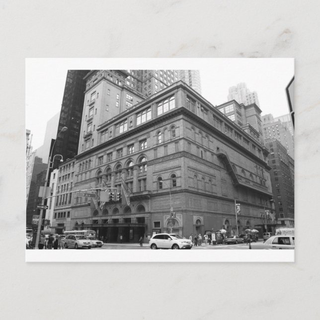 Carnegie Hall Postcard (Front)