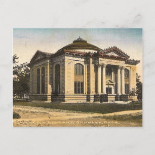 Carnegie Library, Shawnee, Oklahoma, Vintage Postcard